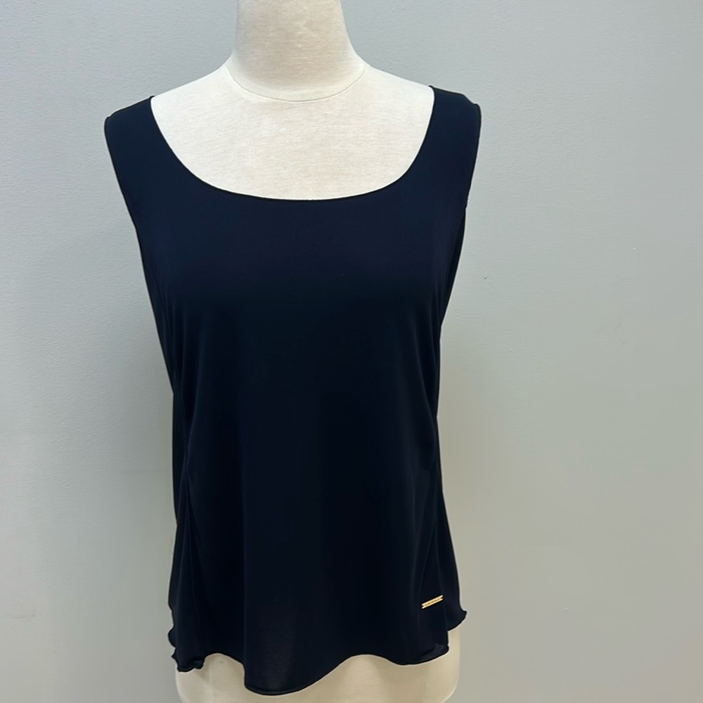 Tory Burch Black Sleeveless Top, L